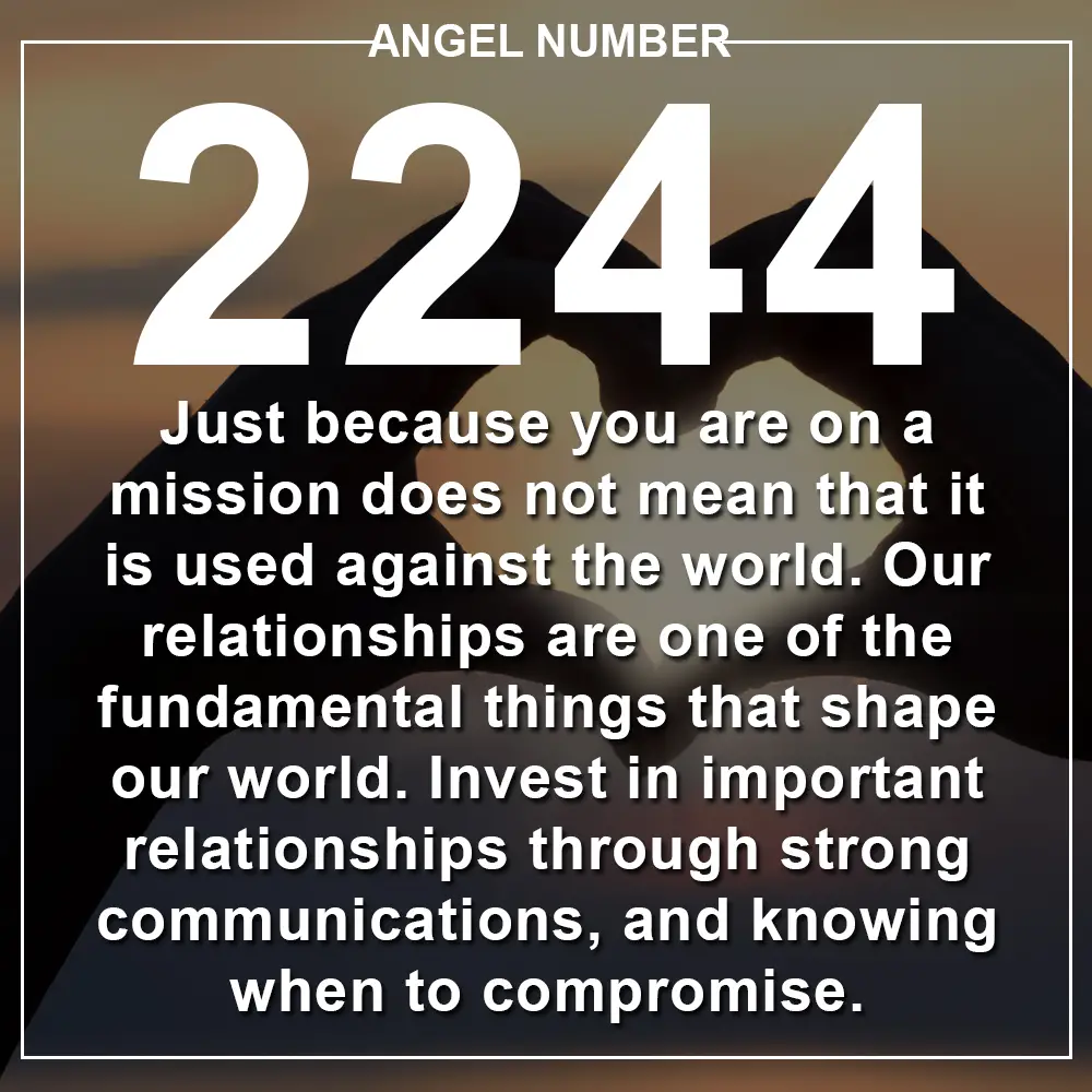 2244 Angel Number: Meaning and Reasons Why You Are Seeing It - My Angel  Numbers