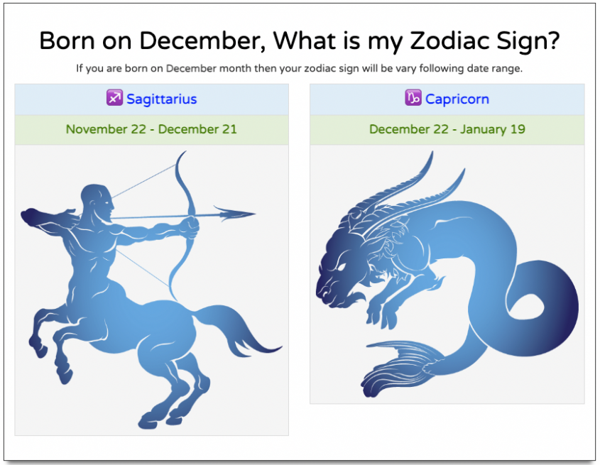 December Zodiac Sign - My Angel Numbers