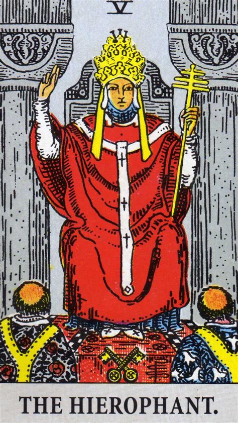 the hierophant tarot card