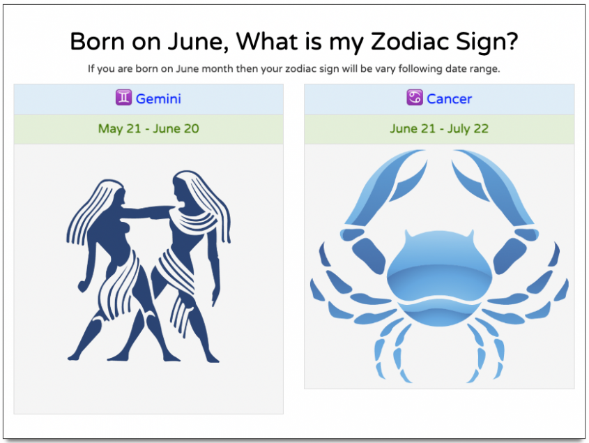 june zodiac sign