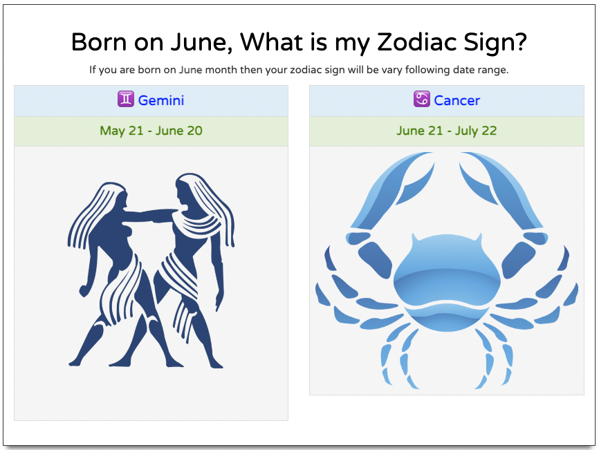 June Zodiac Sign My Angel Numbers