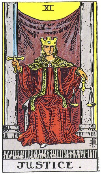 justice tarot card meaning