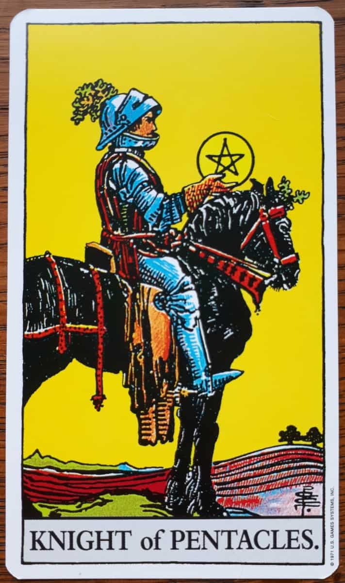 knigh of pentacles tarot card meaning