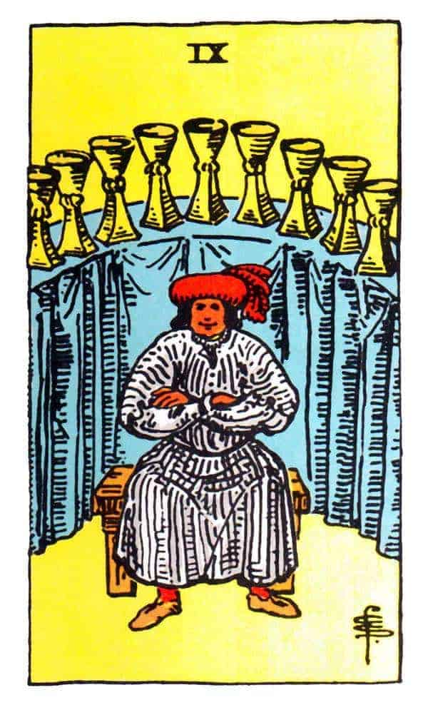 nine of cups tarot card