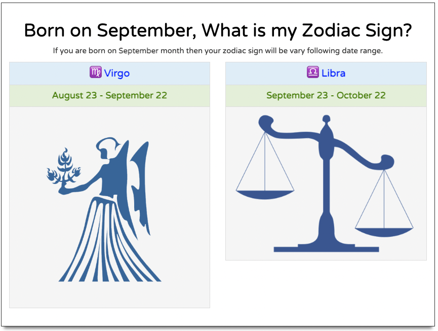 September Zodiac Sign My Angel Numbers